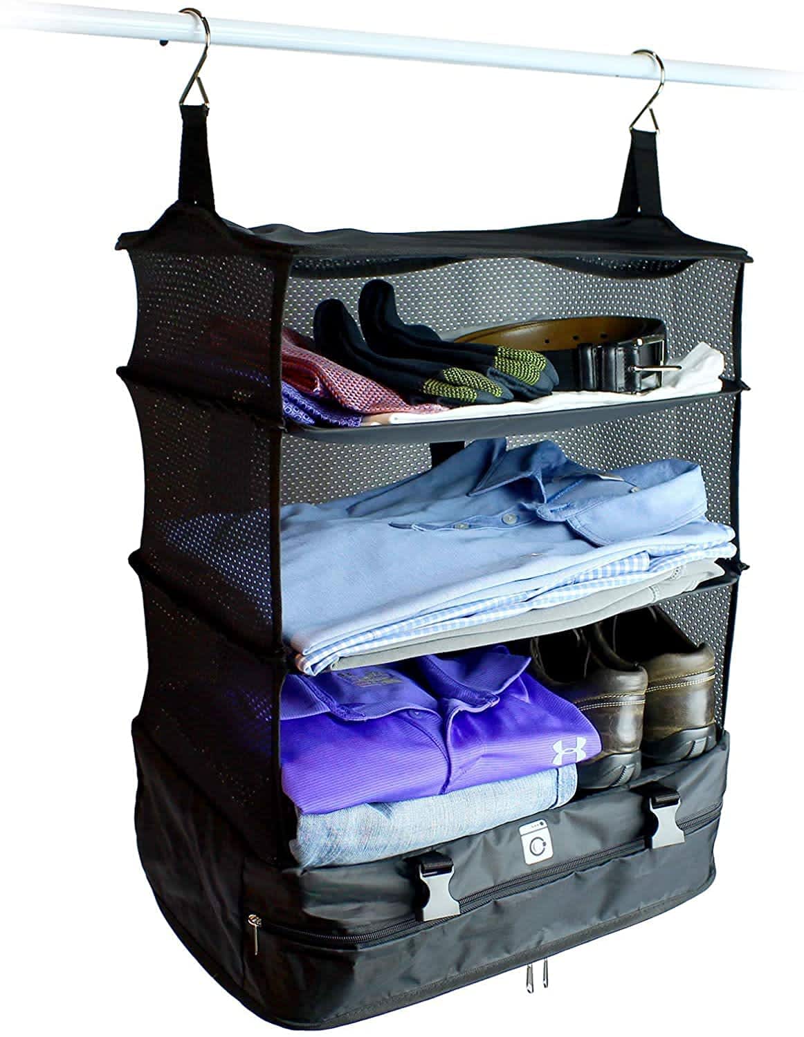 Stow and go store luggage organizer